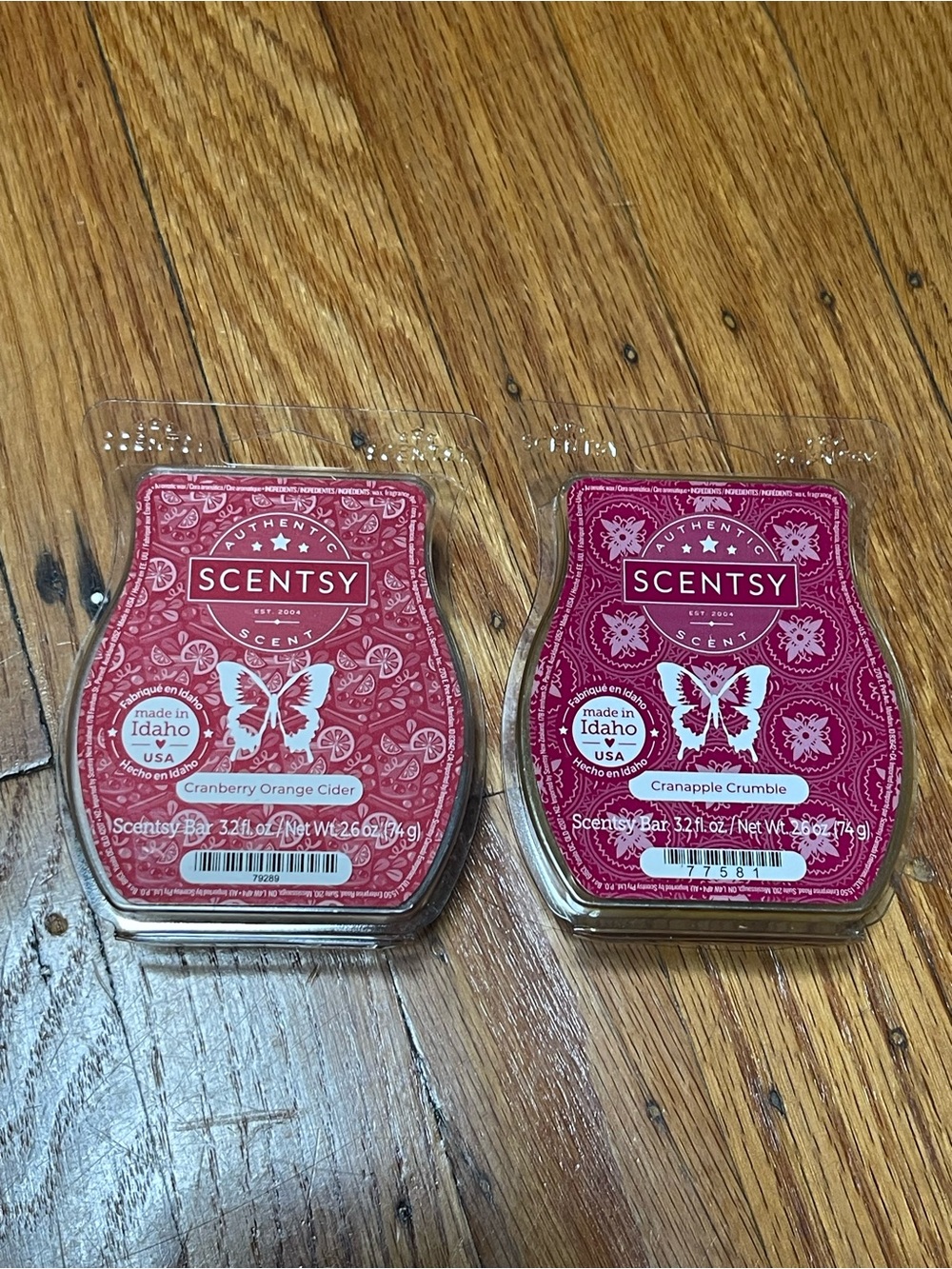 Scentsy Cranberry Orange Cider & Cranapple Crumble Wax